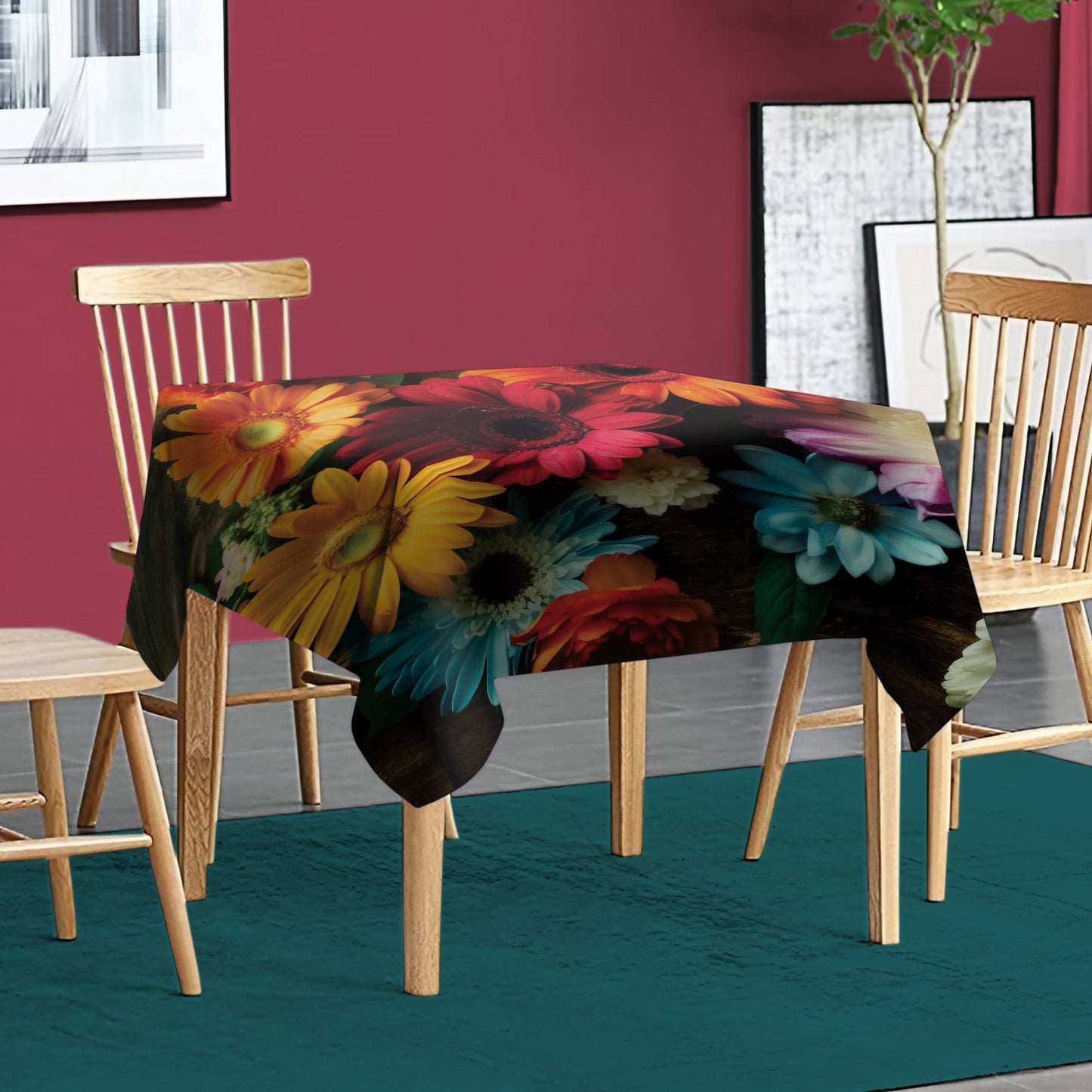 Happy Barberas Square Tablecloth