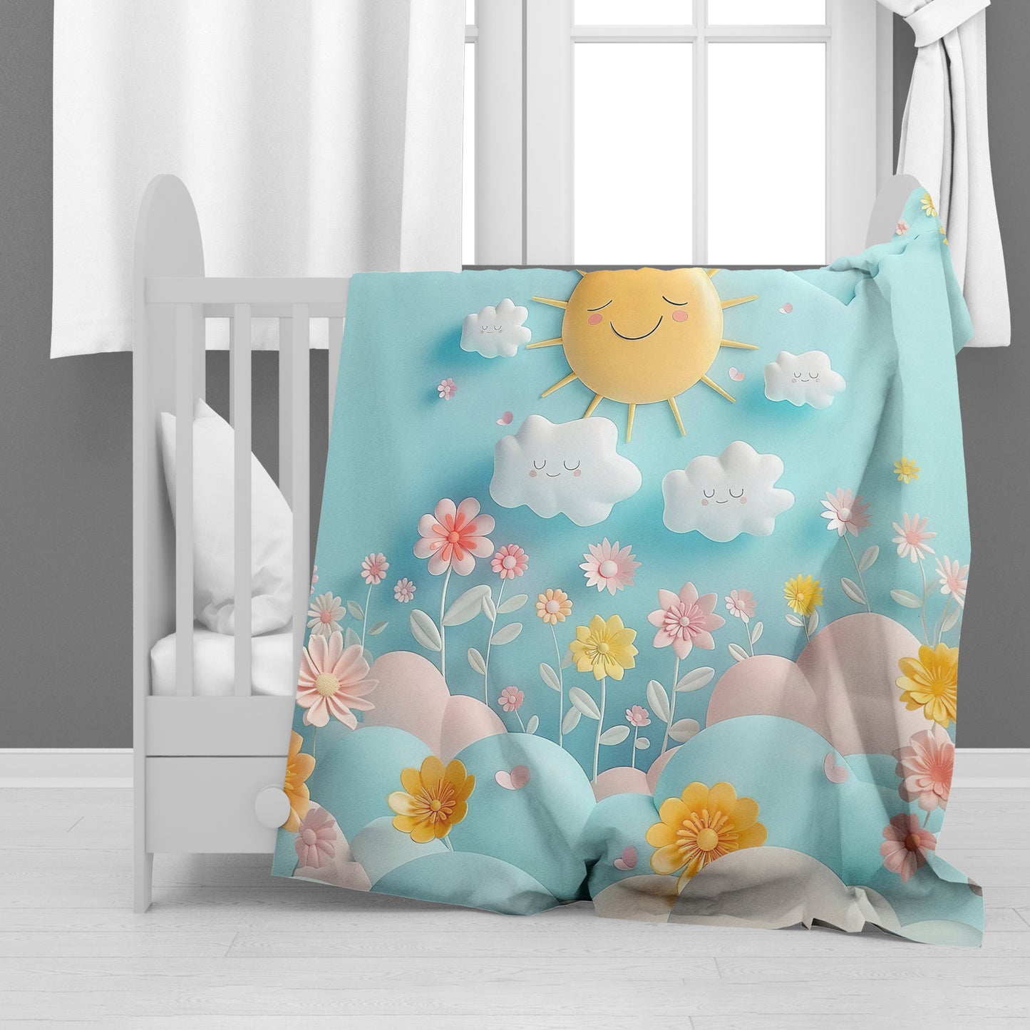 Happy Field Minky Blanket