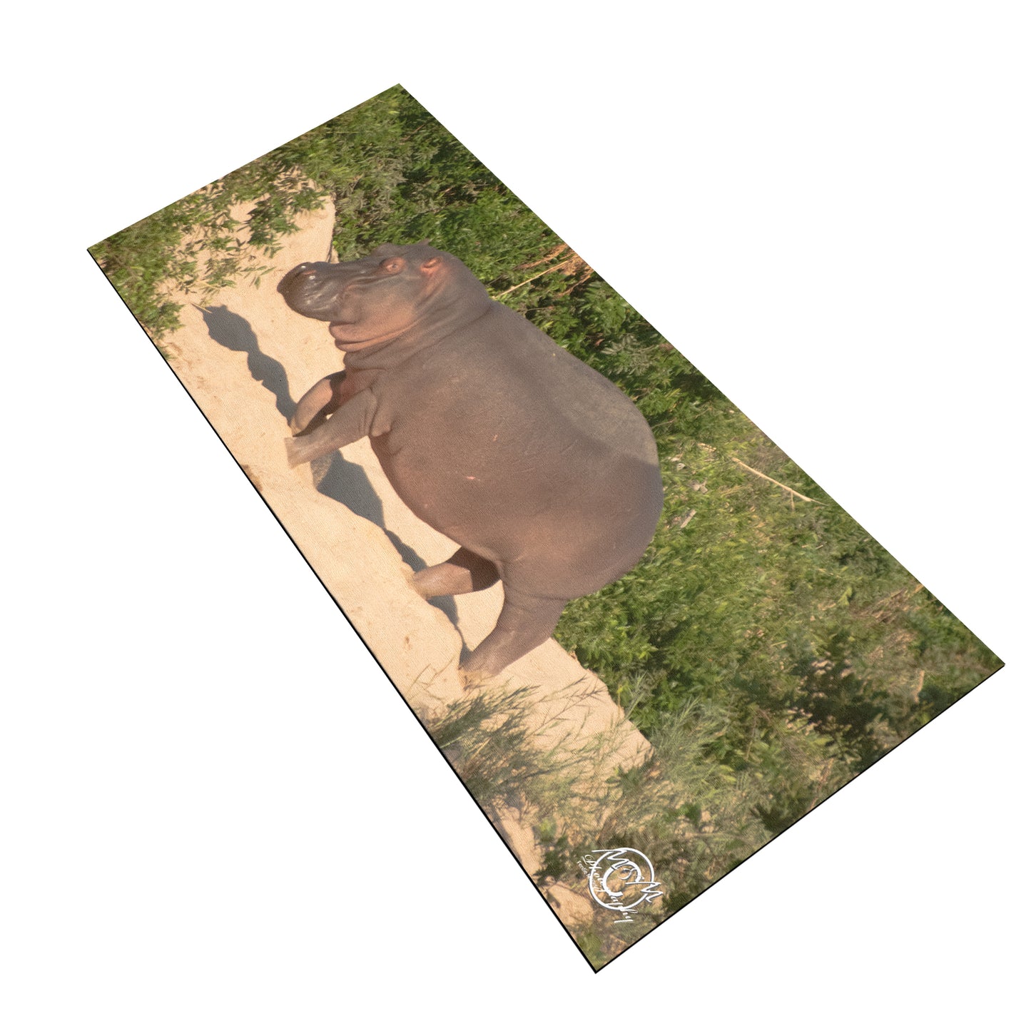 Happy Hippo Desk Pad by Ferdie Muller