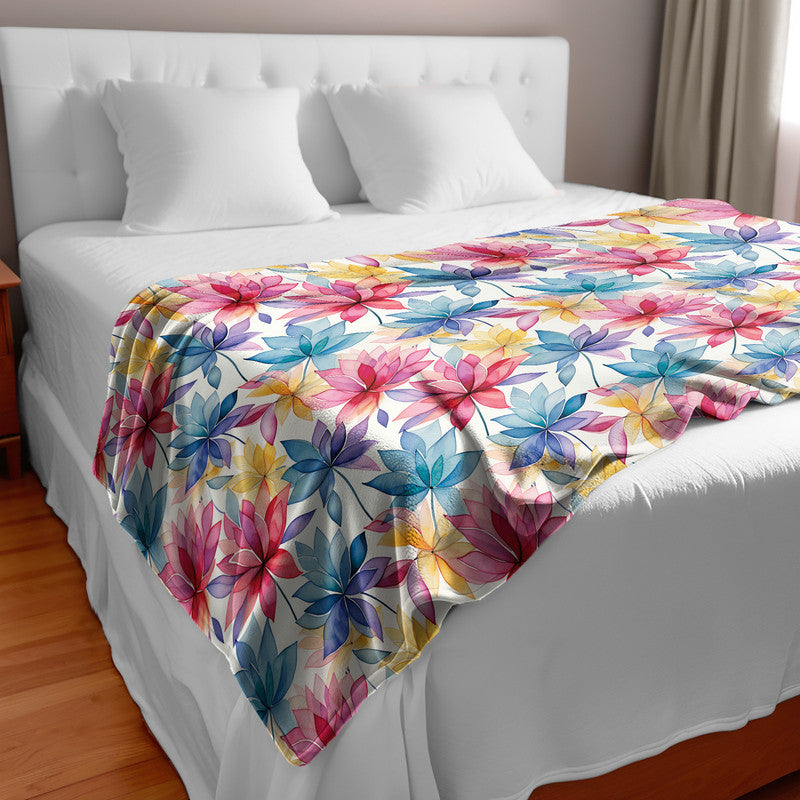 Harlequins Light Bed Throw