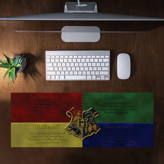 Harry Potter Houses Explained Large Desk Pad
