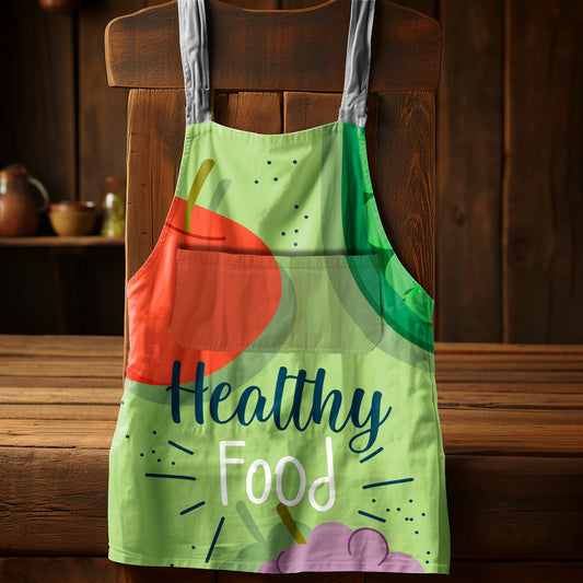 Healthy Food Medium Length Apron