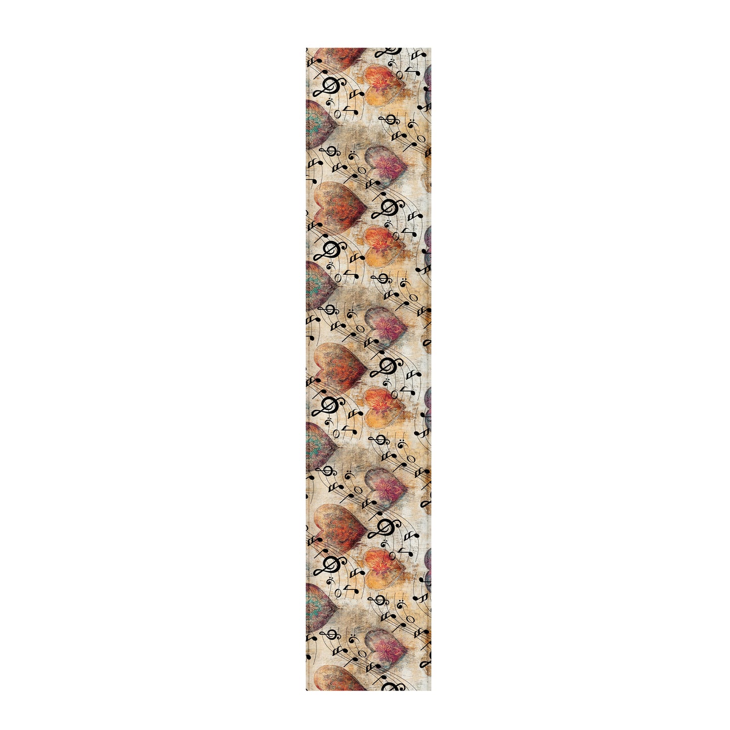 Hearts & Music Notes Table Runner by Mark van Vuuren