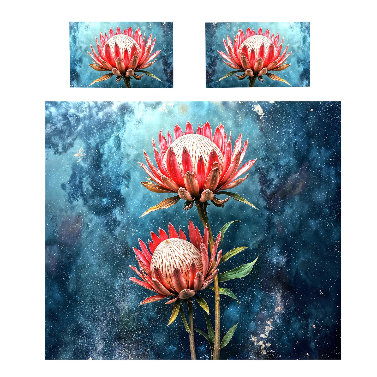 Heavenly Protea Duvet Cover Set