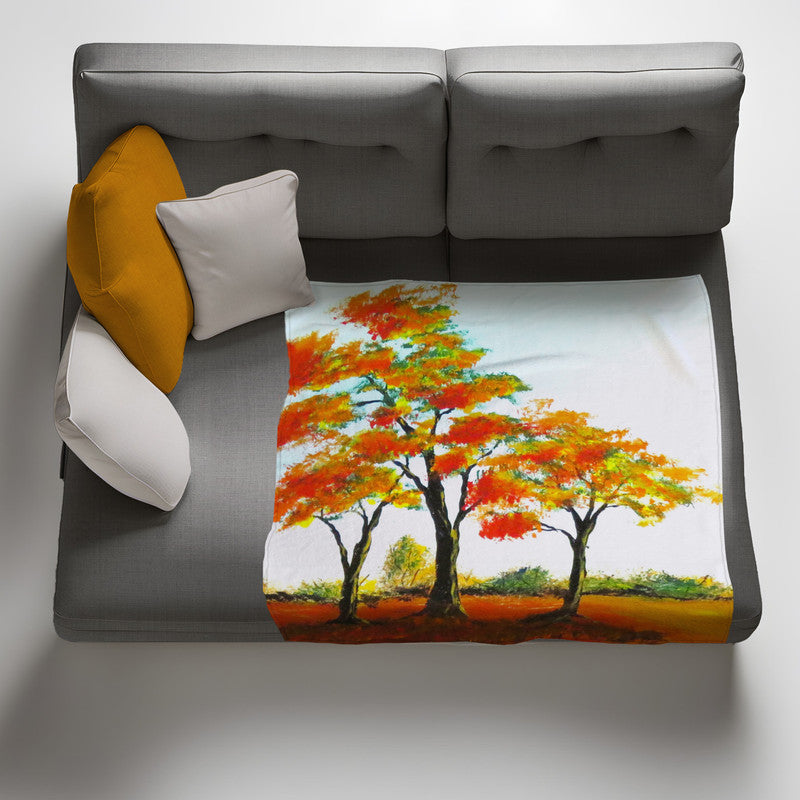 Herbstland Light Weigt Fleece Blanket By Wikus Hattingh