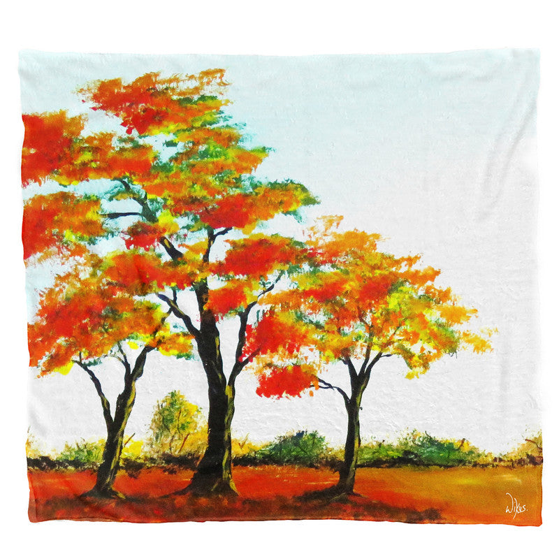 Herbstland Light Weigt Fleece Blanket By Wikus Hattingh
