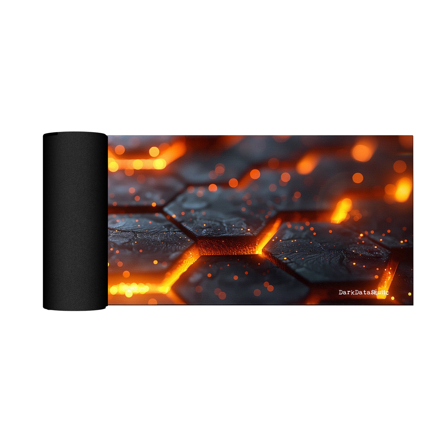 Hextech Texture by Wikus Schalkwyk Large Desk Pad