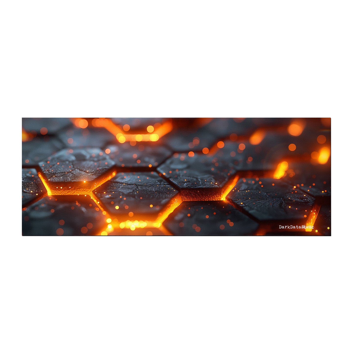 Hextech Texture by Wikus Schalkwyk Large Desk Pad