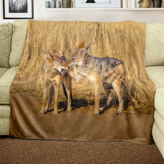 Hey friend Light Weight Fleece Blanket by Annette Heymans