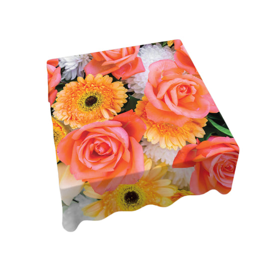 High Tea Roses Square Tablecloth