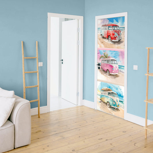 Hippy Van Door Decoupage