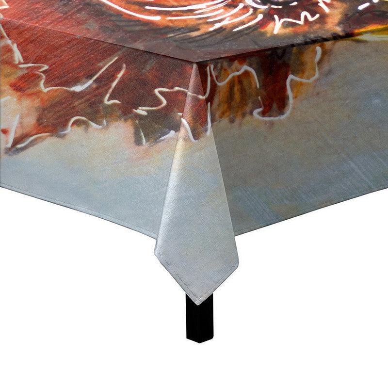 Rooster Head Square Tablecloth by Cherylin Louw