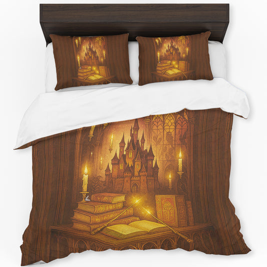 Hogwarts Library Dreams Duvet Cover Set by Nathan Pieterse