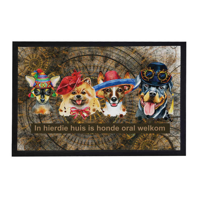 Honde Is Oral Welkom Door Mat