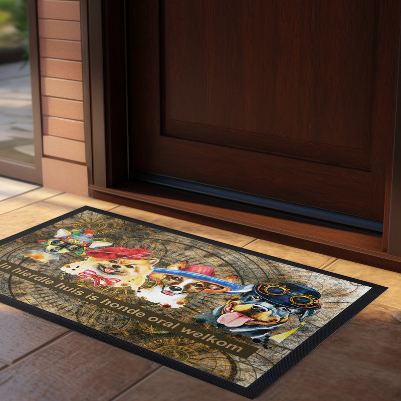 Honde Is Oral Welkom Door Mat