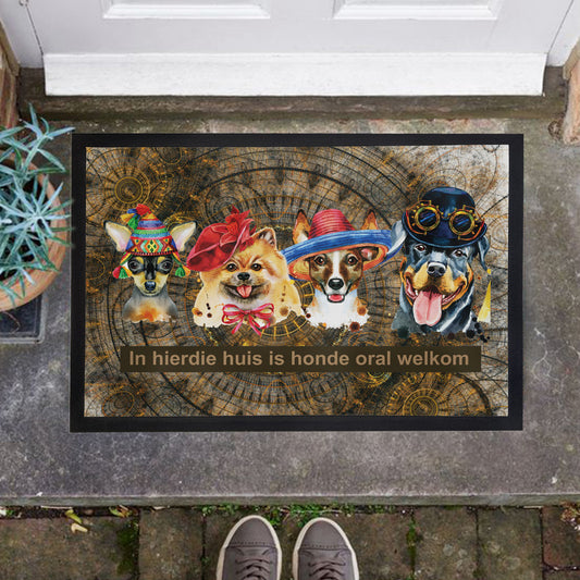 Honde Is Oral Welkom Door Mat