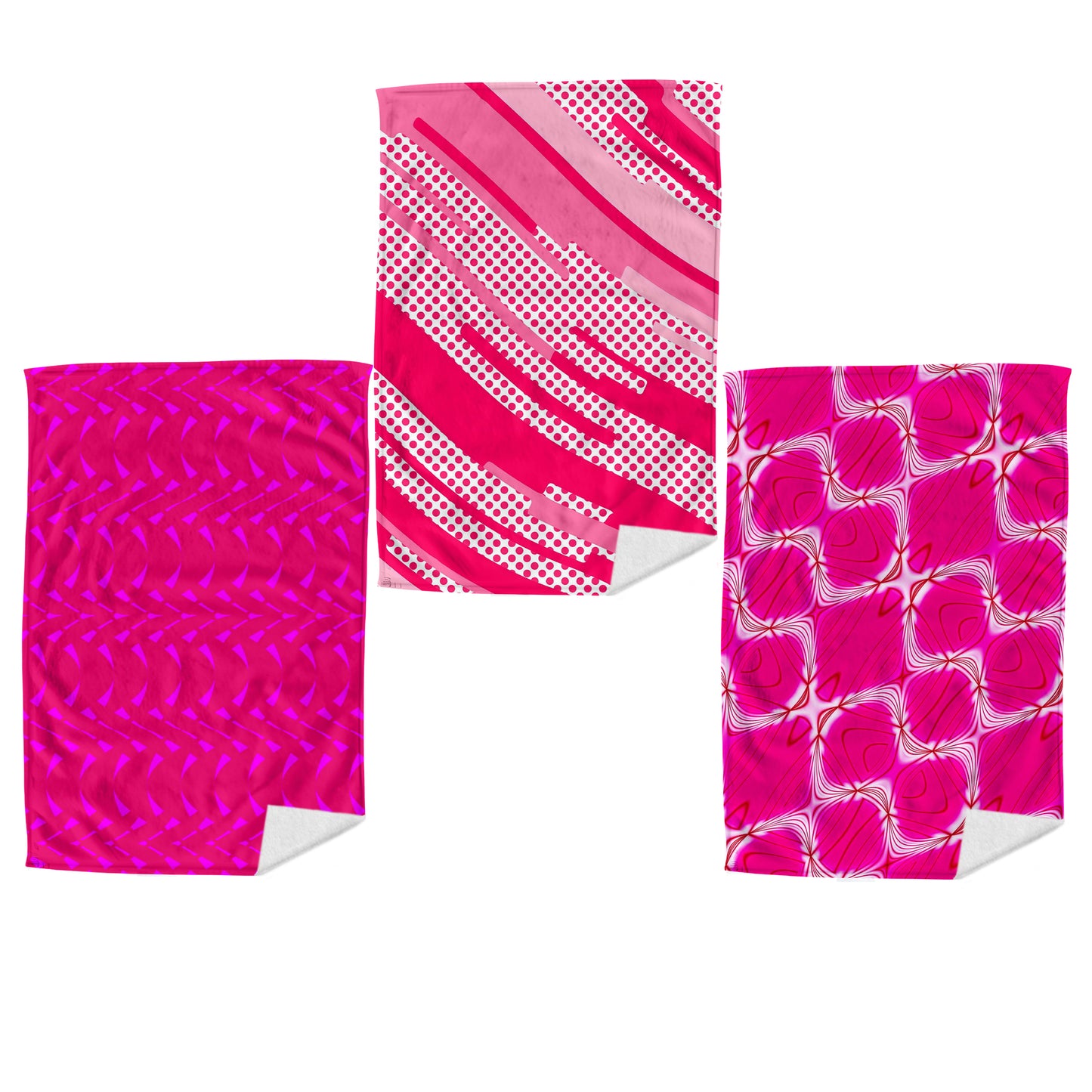 Hot Pink Dish Cloth (Set of 3)