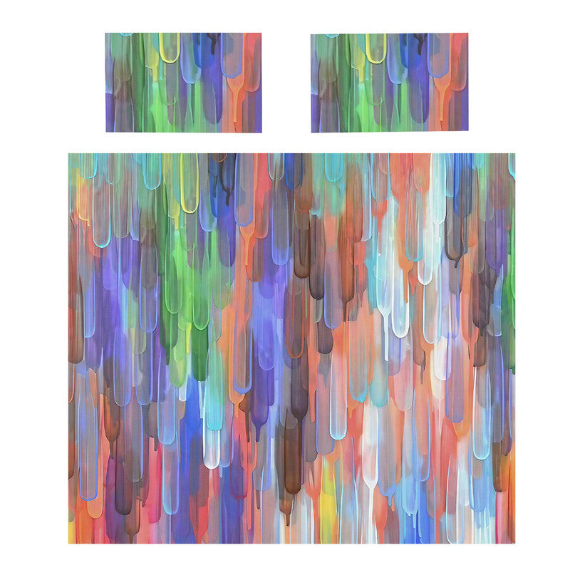 Hues In Motion Abstract Duvet Cover Set