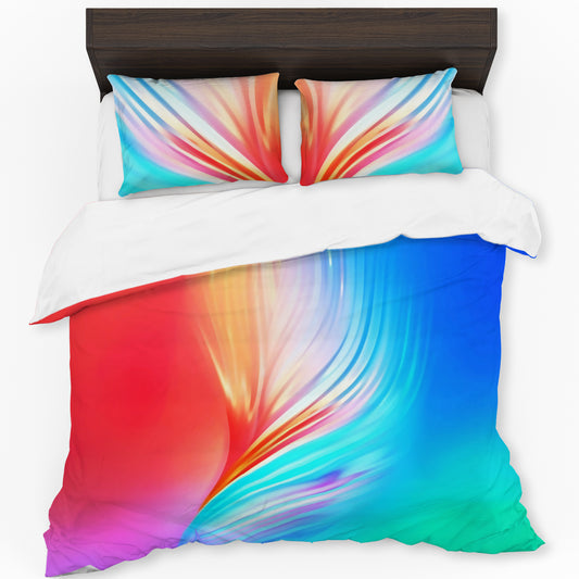 Hues of Flower Duvet Cover Set