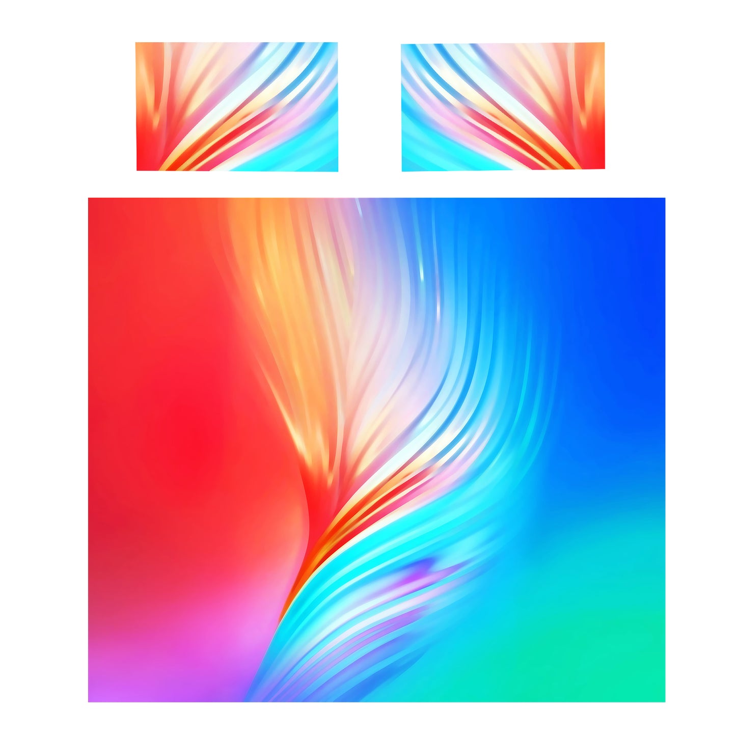 Hues of Flower Duvet Cover Set