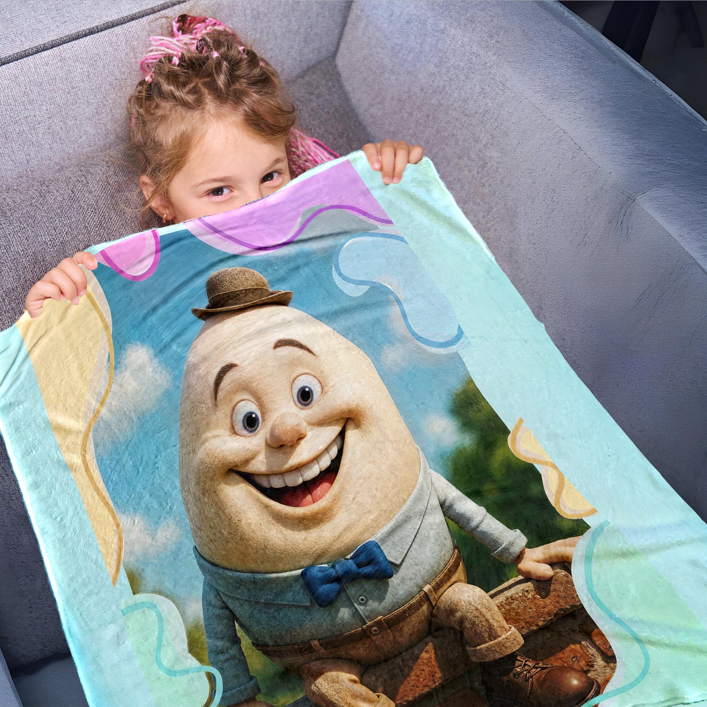Humpty Dumpty Toddler Fleece Blanket