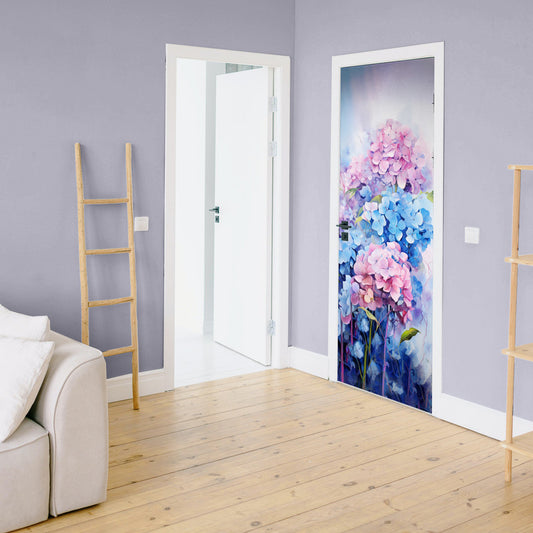 Hydrangea Bouquet Door Decoupage