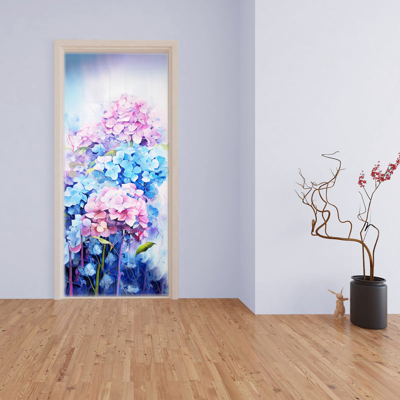 Hydrangea Bouquet Door Decoupage
