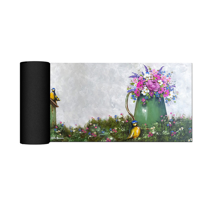 Hydrangeas Bouquet Large Desk Pad By Stella Bruwer