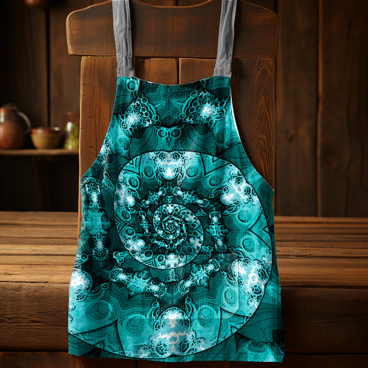 Hypnotic Pattern Medium Length Apron