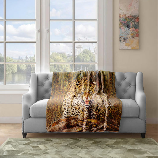I'm Going to Hunt You Down Light Weight Fleece Blanket by Delene Lambert