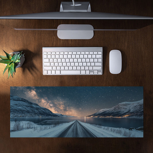 Ice Road Large Desk Pad