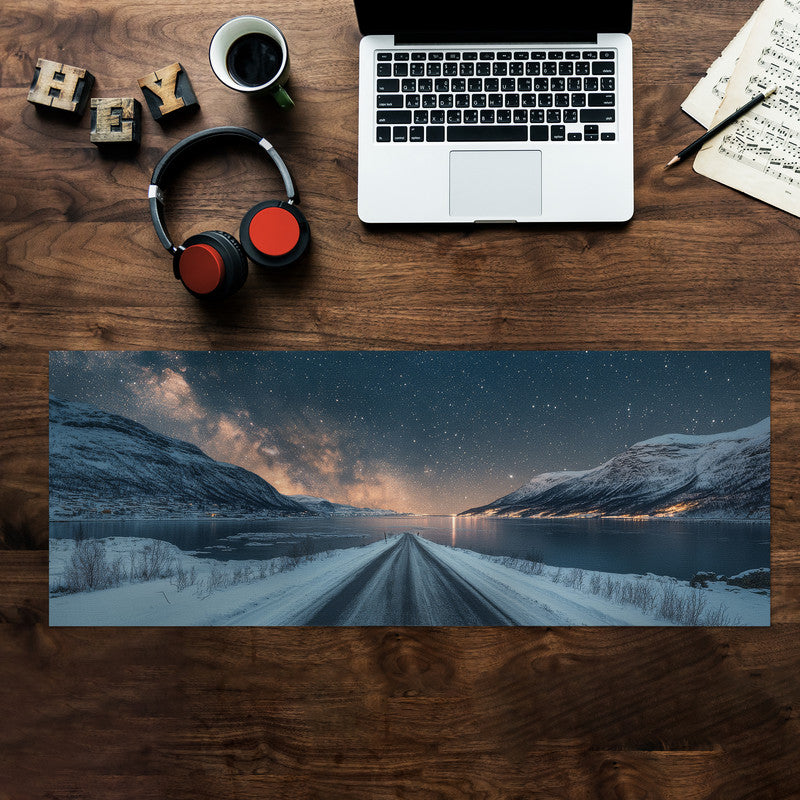 Ice Road Large Desk Pad