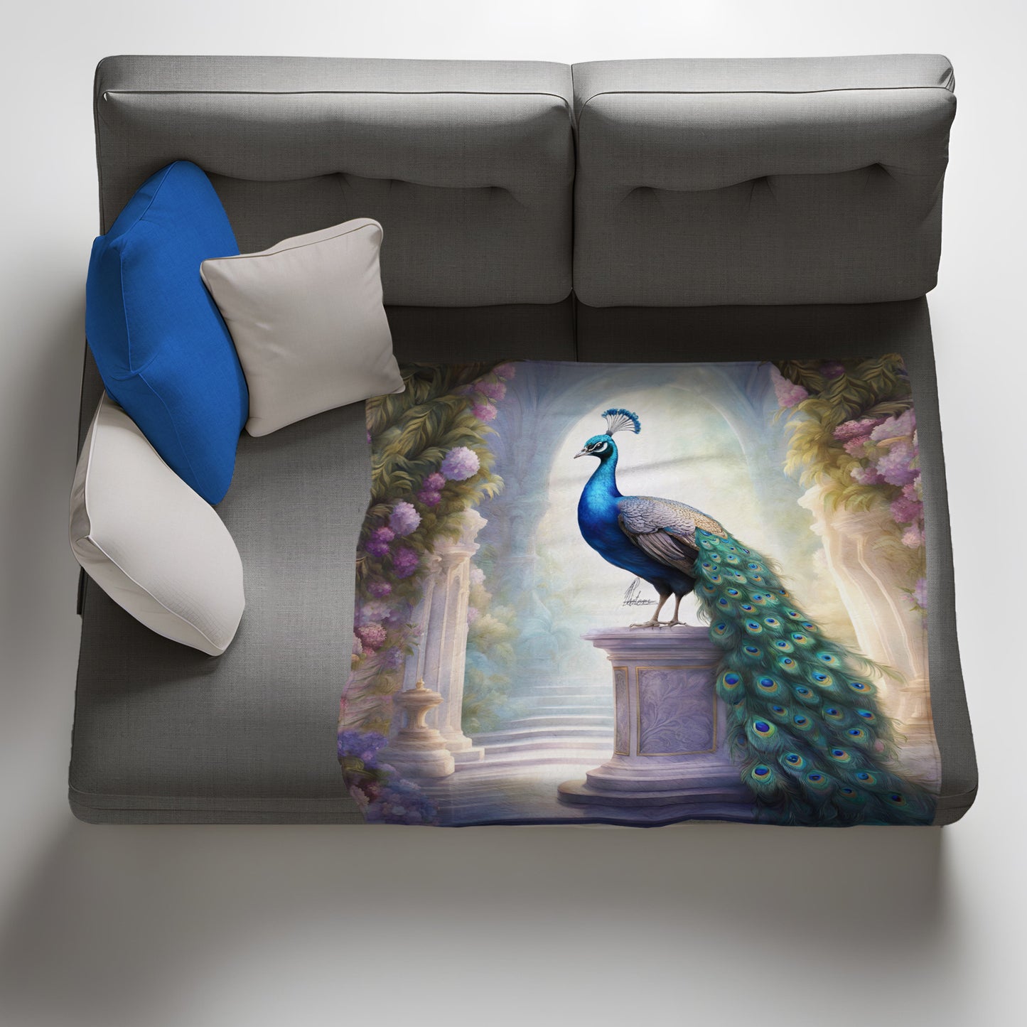 Royal Plumage Light Weight Fleece Blanket by Nathan Pieterse