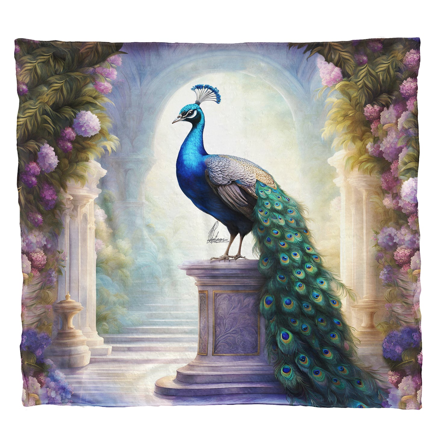 Royal Plumage Light Weight Fleece Blanket by Nathan Pieterse