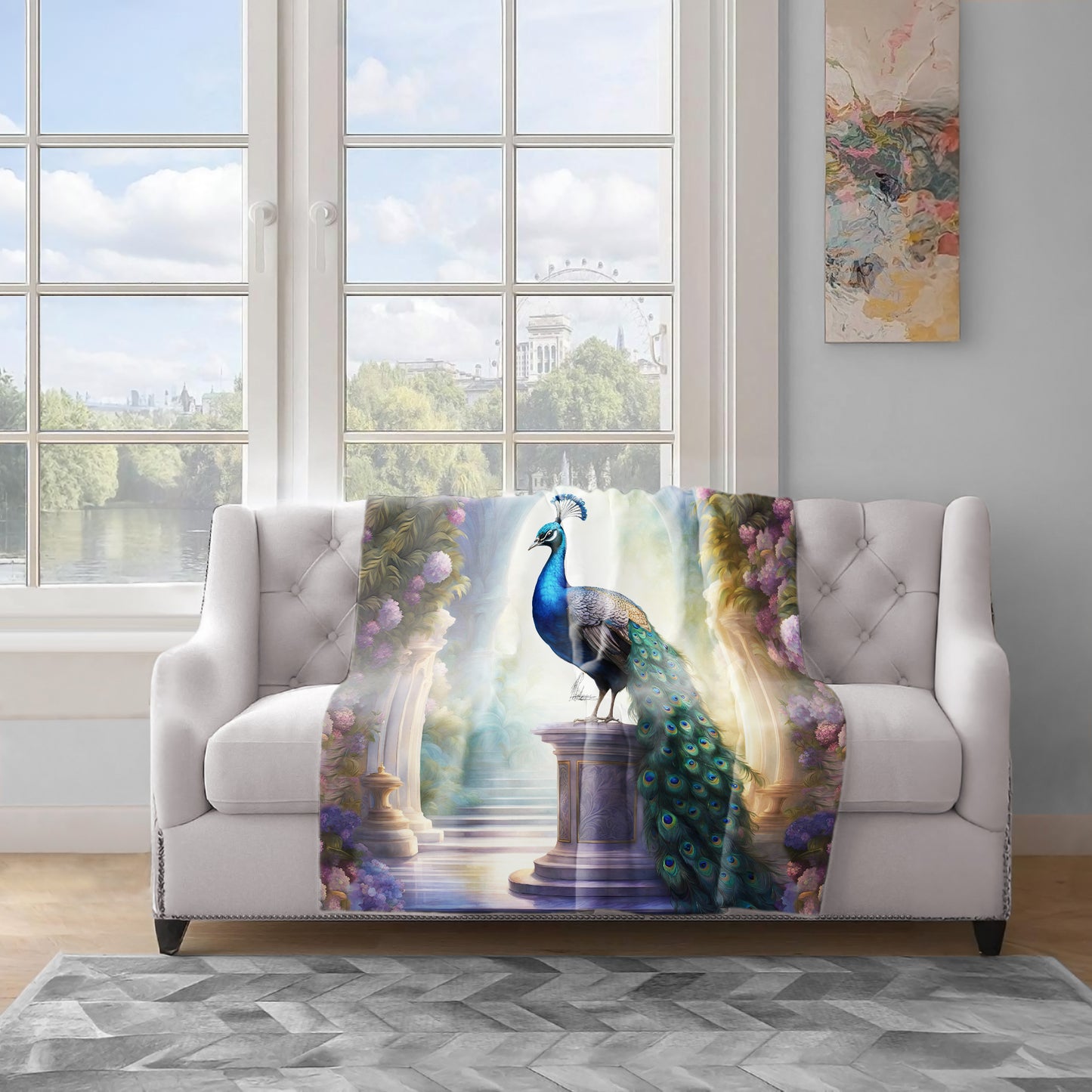 Royal Plumage Light Weight Fleece Blanket by Nathan Pieterse