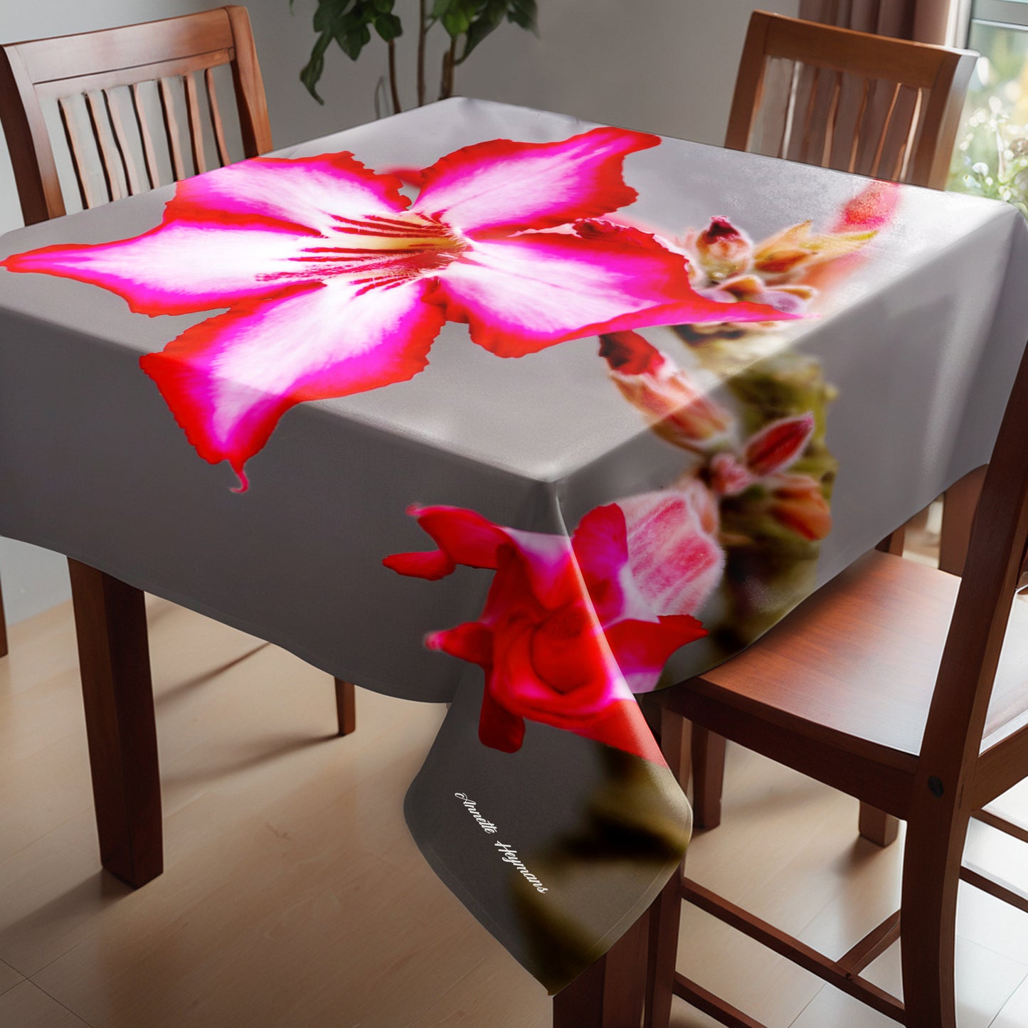 Impala Lilly Square Tablecloth by Annette Heymans