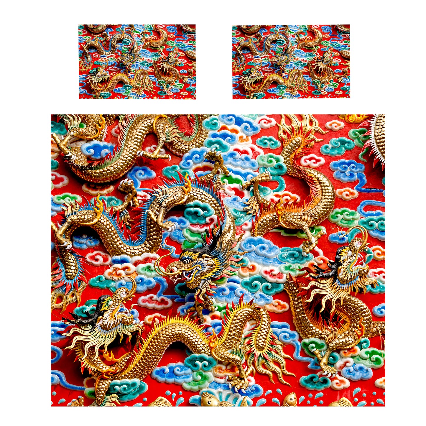 Imperial Dragons Duvet Cover Set