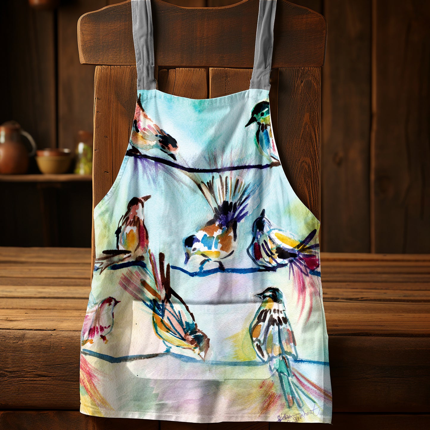 In Community Medium Length Apron by Kristin Van Lieshout