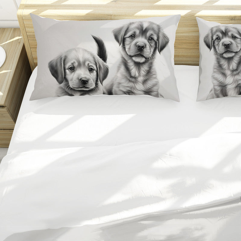 Innocent Eyes Puppie Duvet Cover Set by Nathan Pieterse