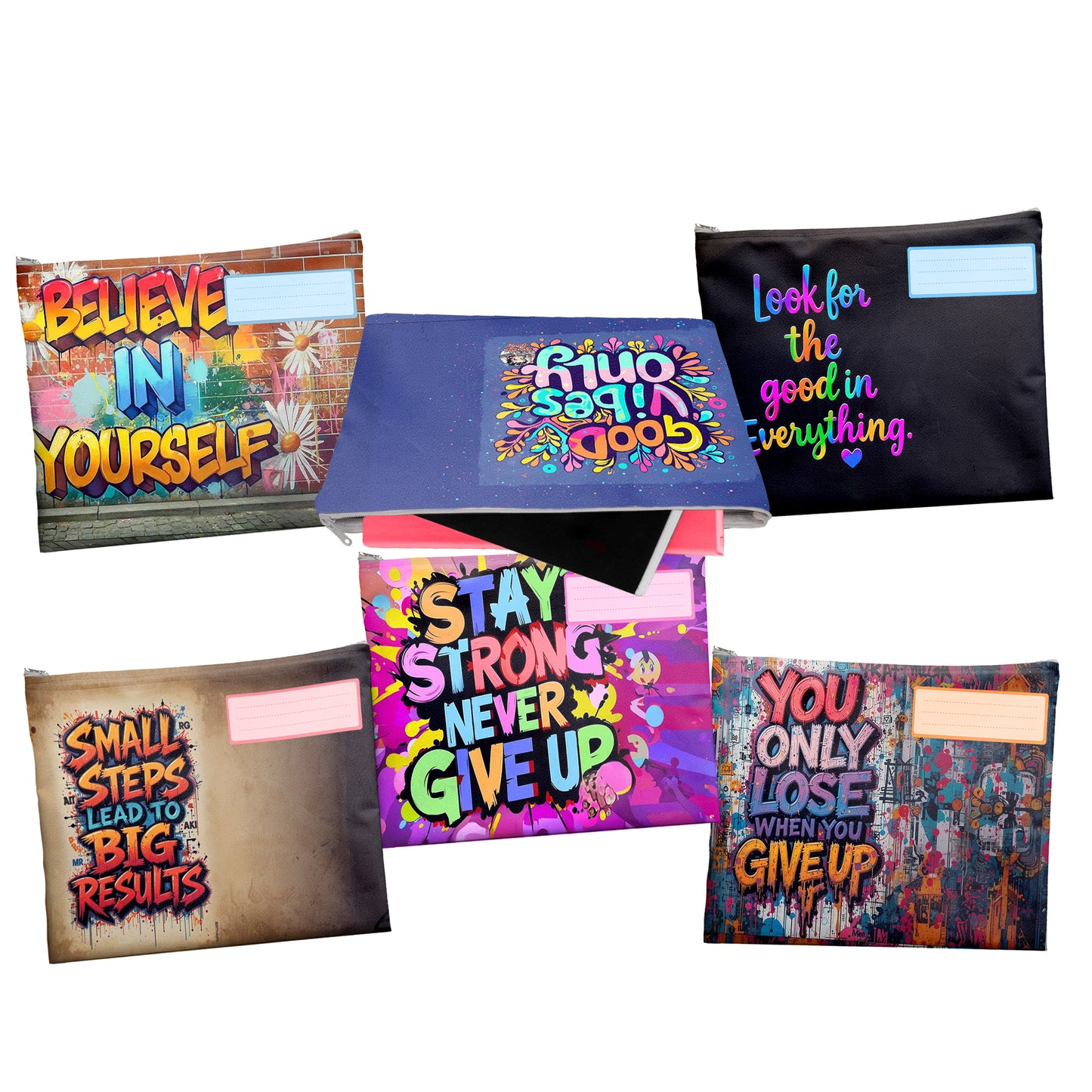 Inspirations Subject Savvy Book Bags Set of 6