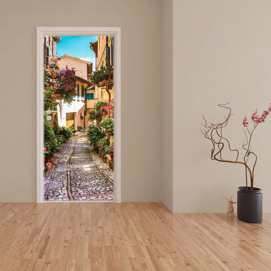 Italian Township Door Decoupage