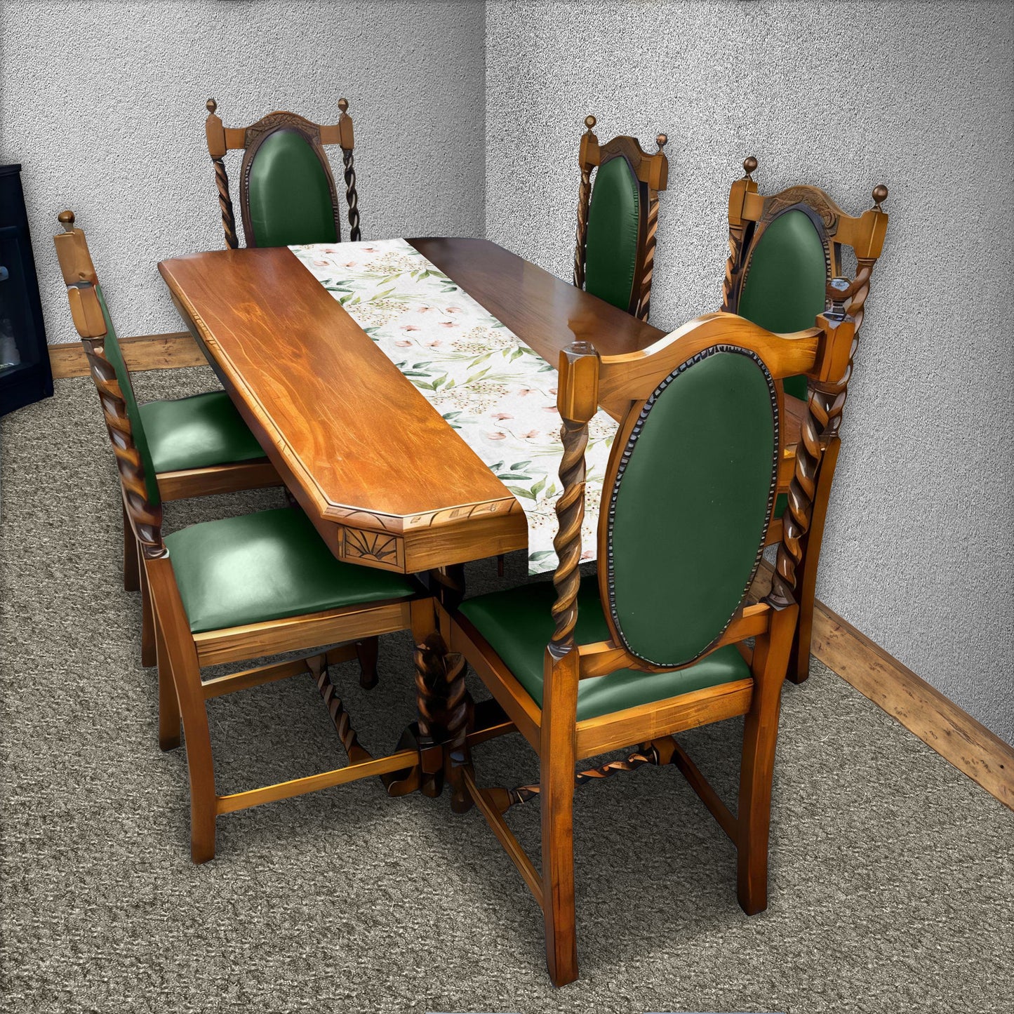 Ivory Garden Table Runner by Mark van Vuuren