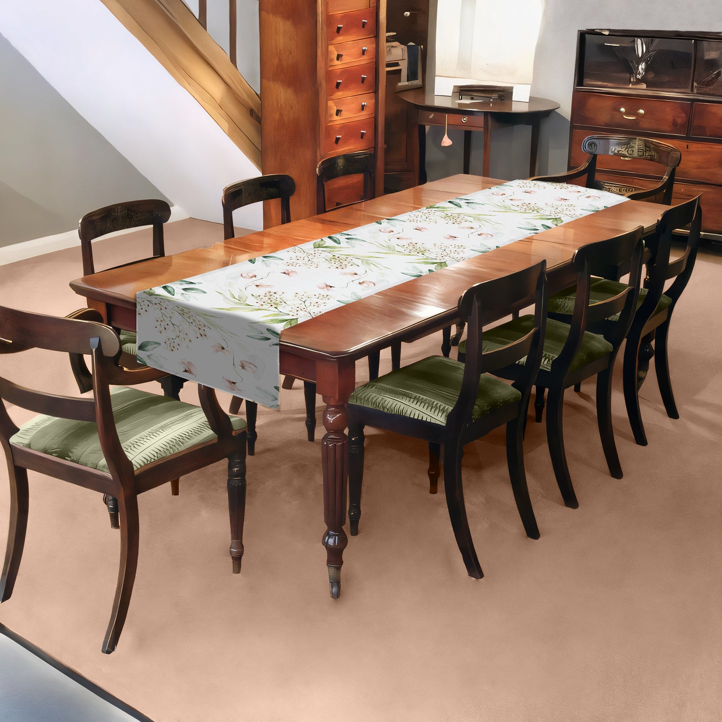 Ivory Garden Table Runner by Mark van Vuuren