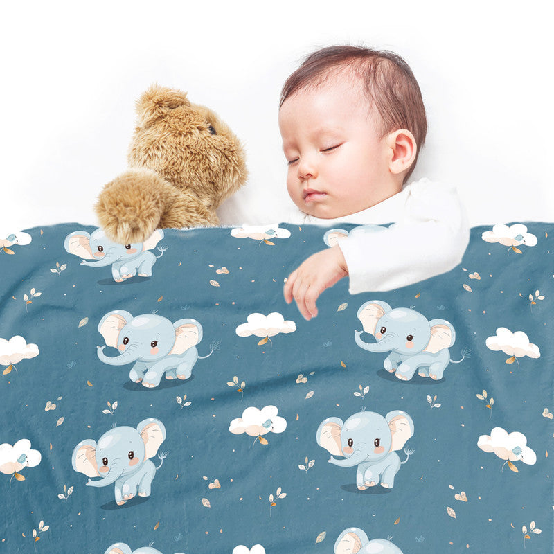 Jolly Elephants Minky Blanket