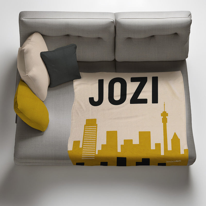 Jozi Light Weight Fleece Blanket by Wikus Schalkwyk