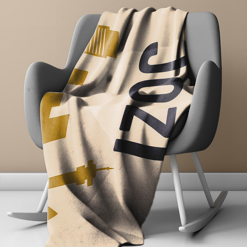 Jozi Light Weight Fleece Blanket by Wikus Schalkwyk