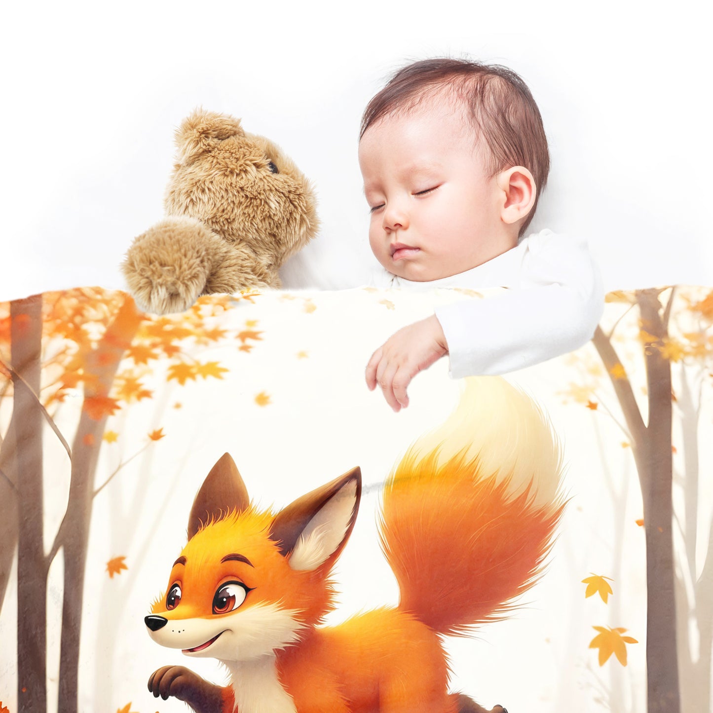 Jumpy Fox Minky Blanket