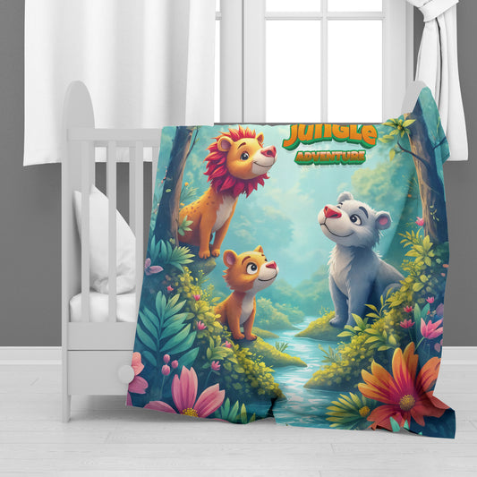 Jungle Adventure Minky Blanket
