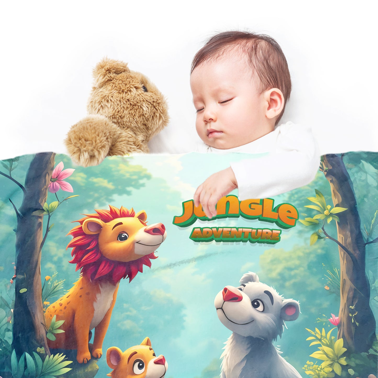 Jungle Adventure Minky Blanket