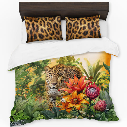 Jungle Leopard Duvet Cover Set